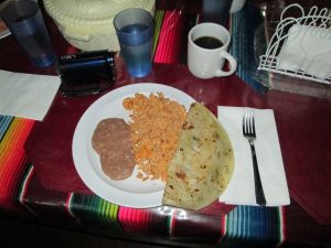 Amazing quesadilla breakfast